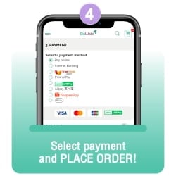 Select payment method and place order