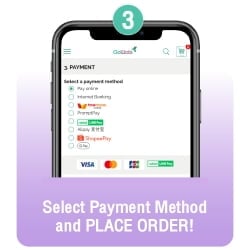 Select payment method and place order