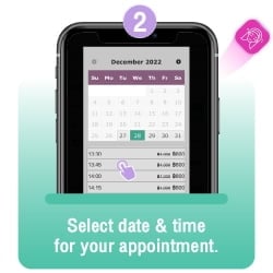 Select date and time for your appointment