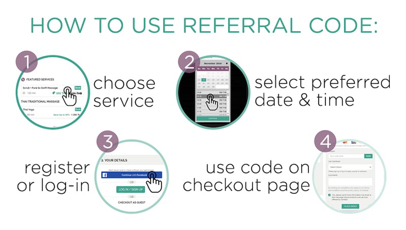 How to use referral code