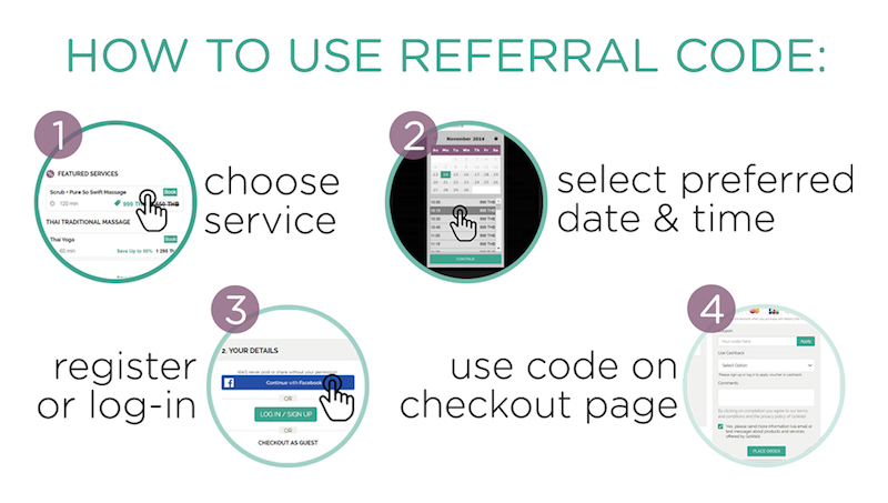 How to use referral code