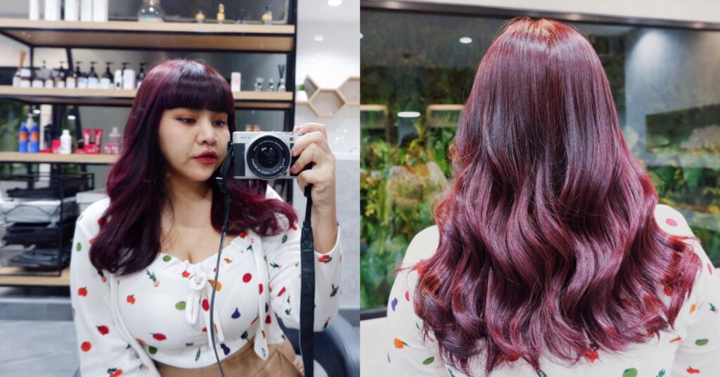 Starlab Hair&Co - [Review] รีวิว Hair Coloring + Hair Cut by Stylist ทำผมสีเบอร์กันดี้ แรงกำลังดี สีสวยกำลังโดน!