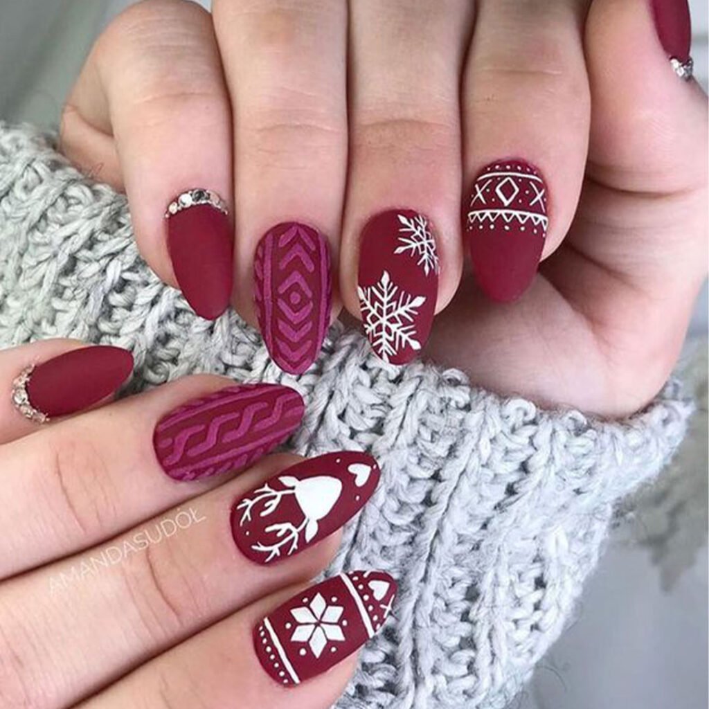 ไอเดียแต่งเล็บวันคริสมาสต์ - Christmas Nail Idea 2020