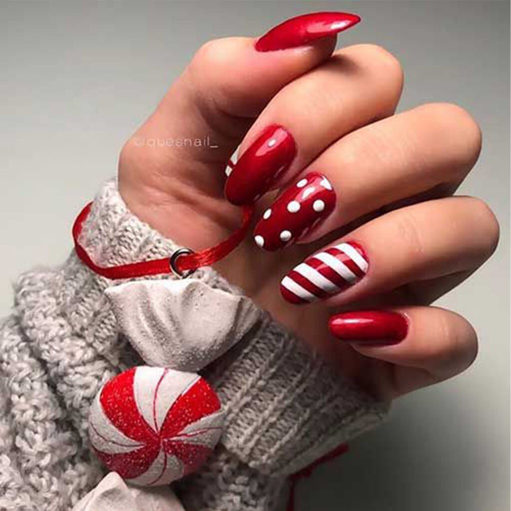 ไอเดียแต่งเล็บวันคริสมาสต์ - Christmas Nail Idea 2020