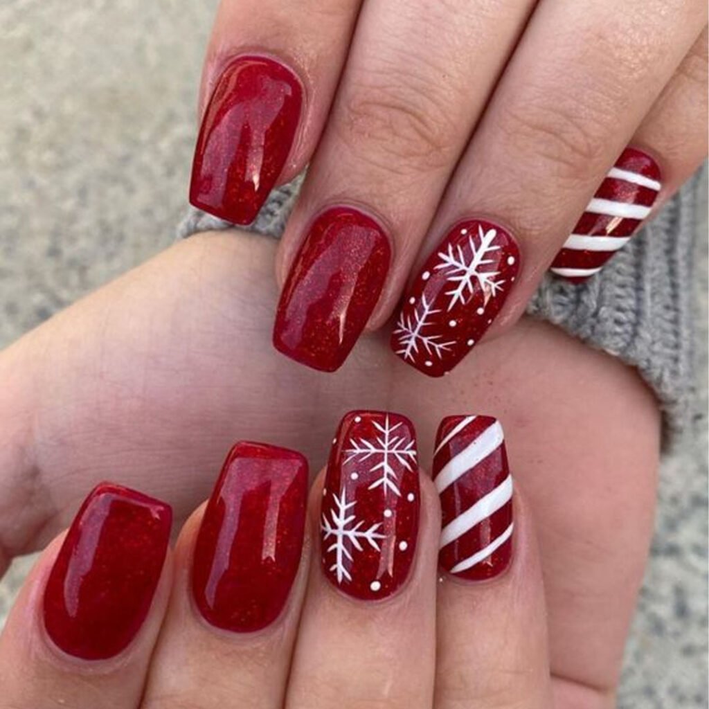 ไอเดียแต่งเล็บวันคริสมาสต์ - Christmas Nail Idea 2020