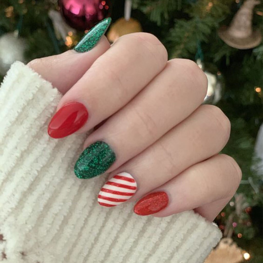 ไอเดียแต่งเล็บวันคริสมาสต์ - Christmas Nail Idea 2020