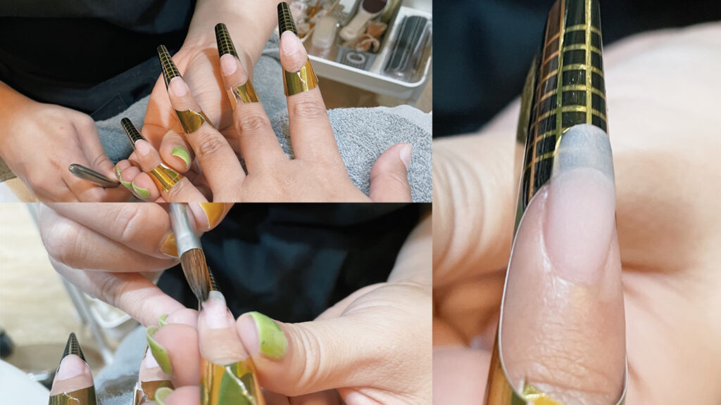 Maison de Nail [REVIEW] รีวิว ทำสวยเสริมดวง 2564 Natural Acrylic Extension + Nail Gel Art Polish & Caronlab Eyebrows Waxing