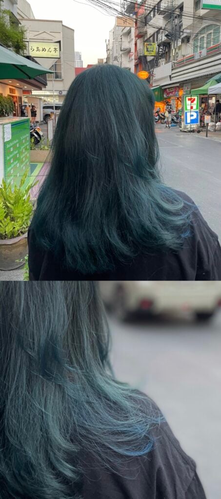 GPA HAIR SALON - [REVIEW] Keratin treatment + ทำสีผมสไตล์ญี่ปุ่น (dark green-blue)