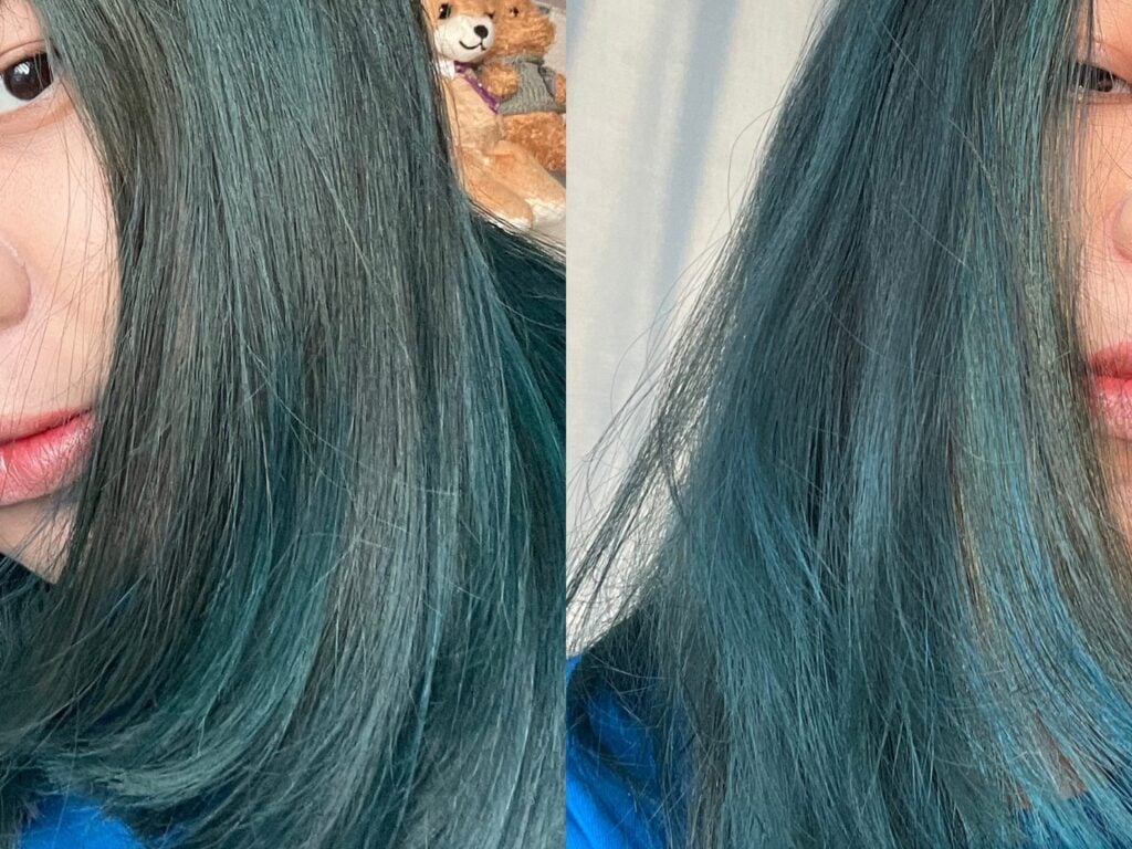 GPA HAIR SALON - [REVIEW] Keratin treatment + ทำสีผมสไตล์ญี่ปุ่น (dark green-blue)