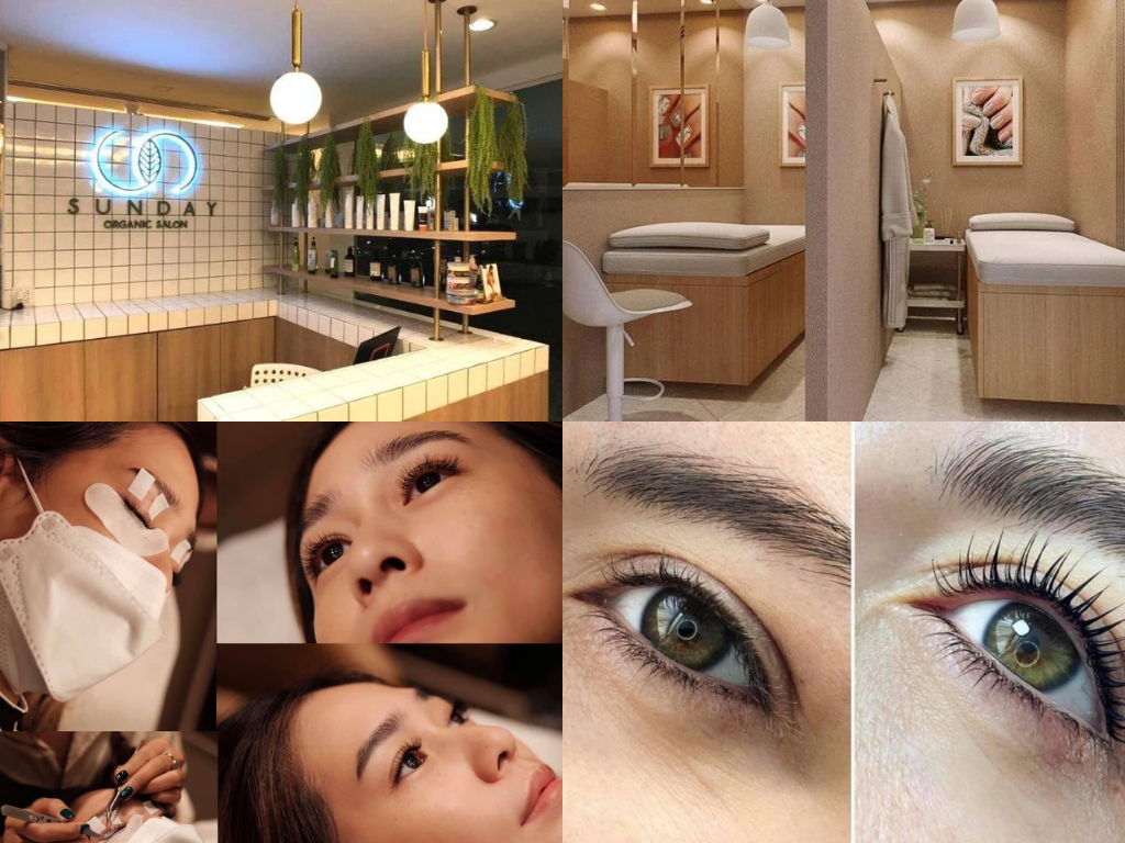 ต่อขนตา ลิฟติ้งขนตา ขนคิ้วร้าน Sunday Organic Salon