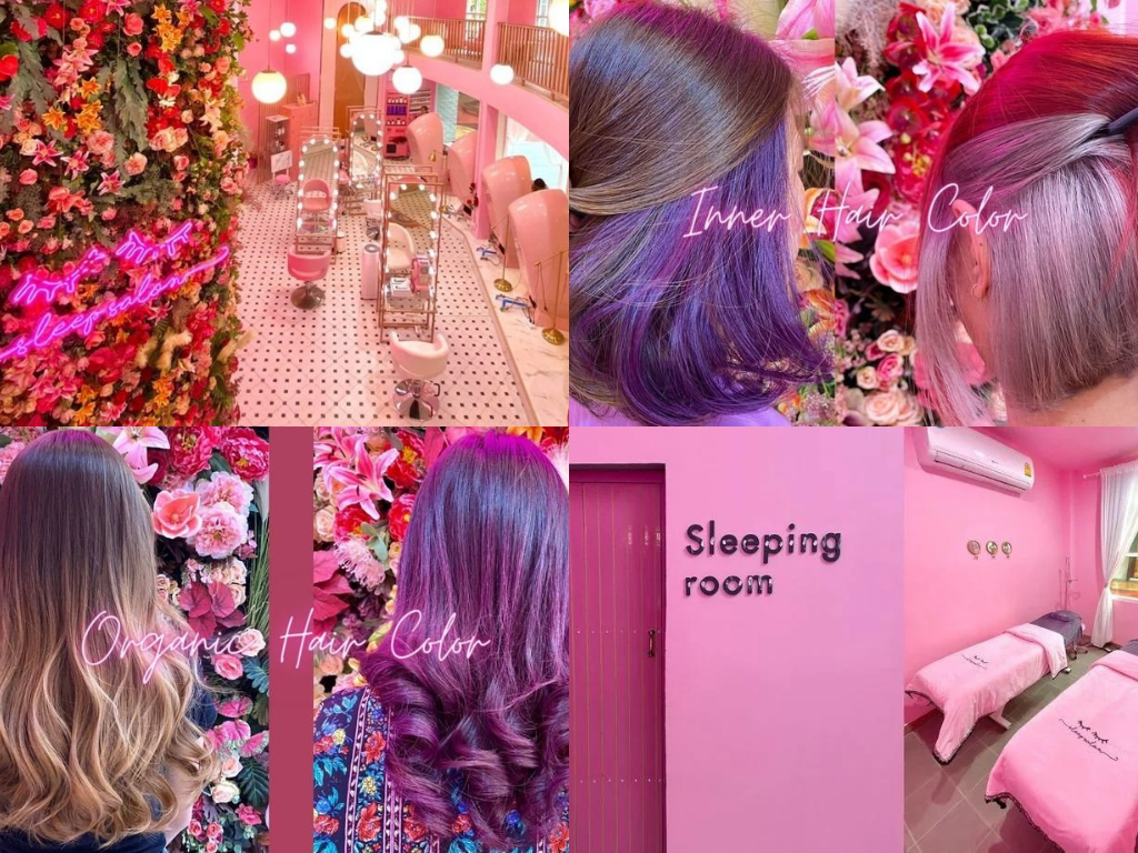 ทำสีผมร้าน Sleep Salon & Nails (The Circle)