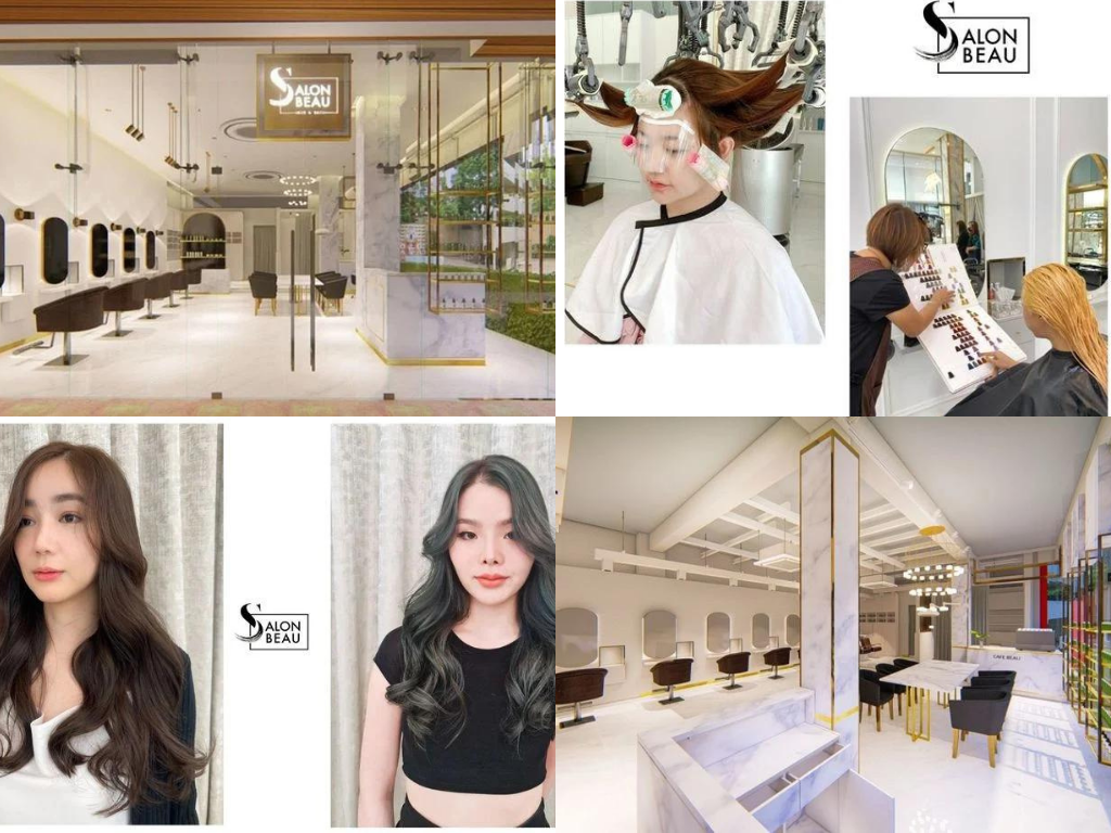 ทำสีผมร้าน Salon beau