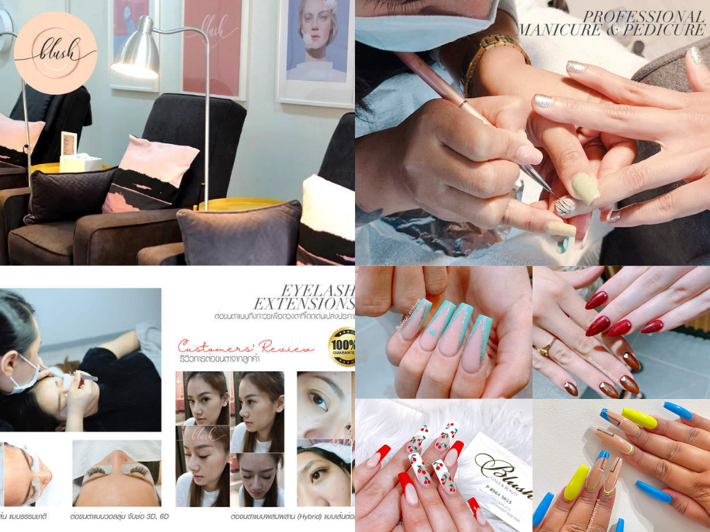 ทำเล็บร้าน Blush Nails & Beauty