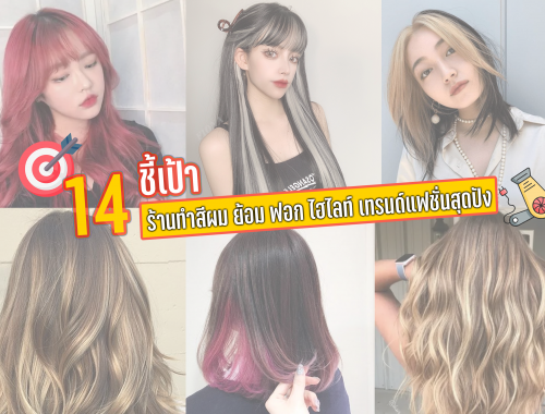 ชี้เป้า 14 ร้านทำสีผม ย้อม ฟอก ไฮไลท์ เทรนด็แฟชั่นสุดปัง