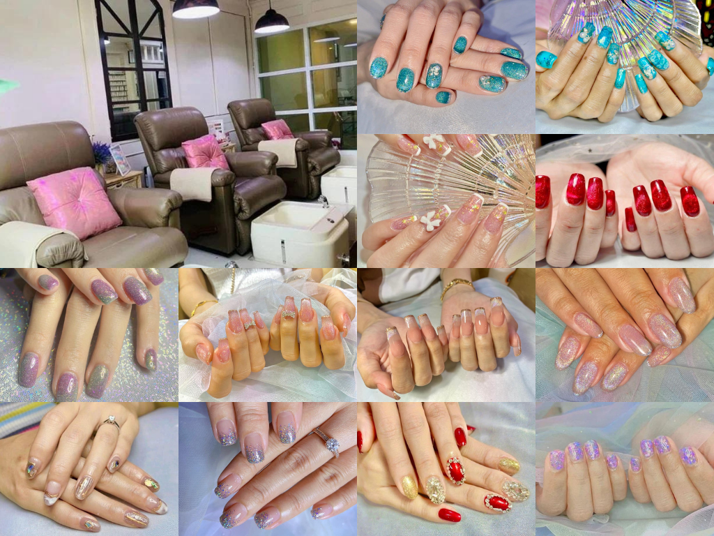 ทำเล็บร้าน Rainbow nails Victory Monument