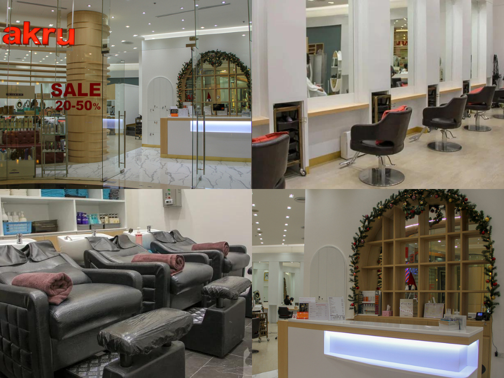 ทำผม ทรีทเม้นท์ผม ตัดผม ทำสีผมร้าน akru Hair Beauty Salon (Q House Lumpini Branch)