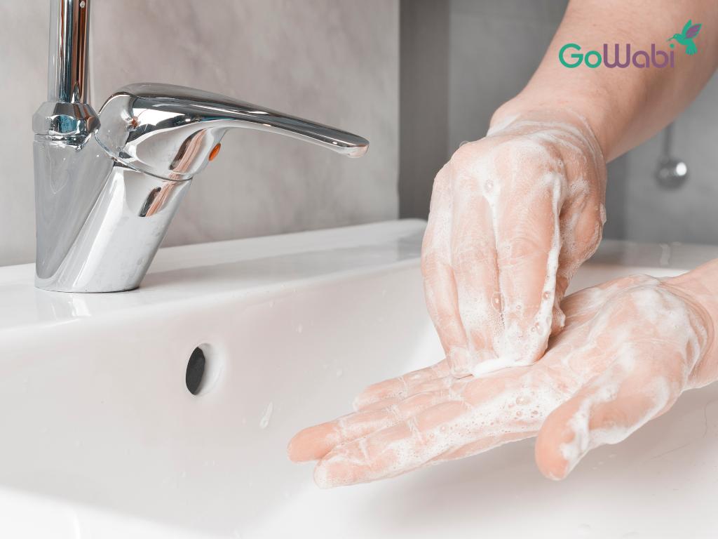 ล้างมือให้สะอาดอยู่เสมอช่วยป้องกันสิวขึ้นแก้มได้