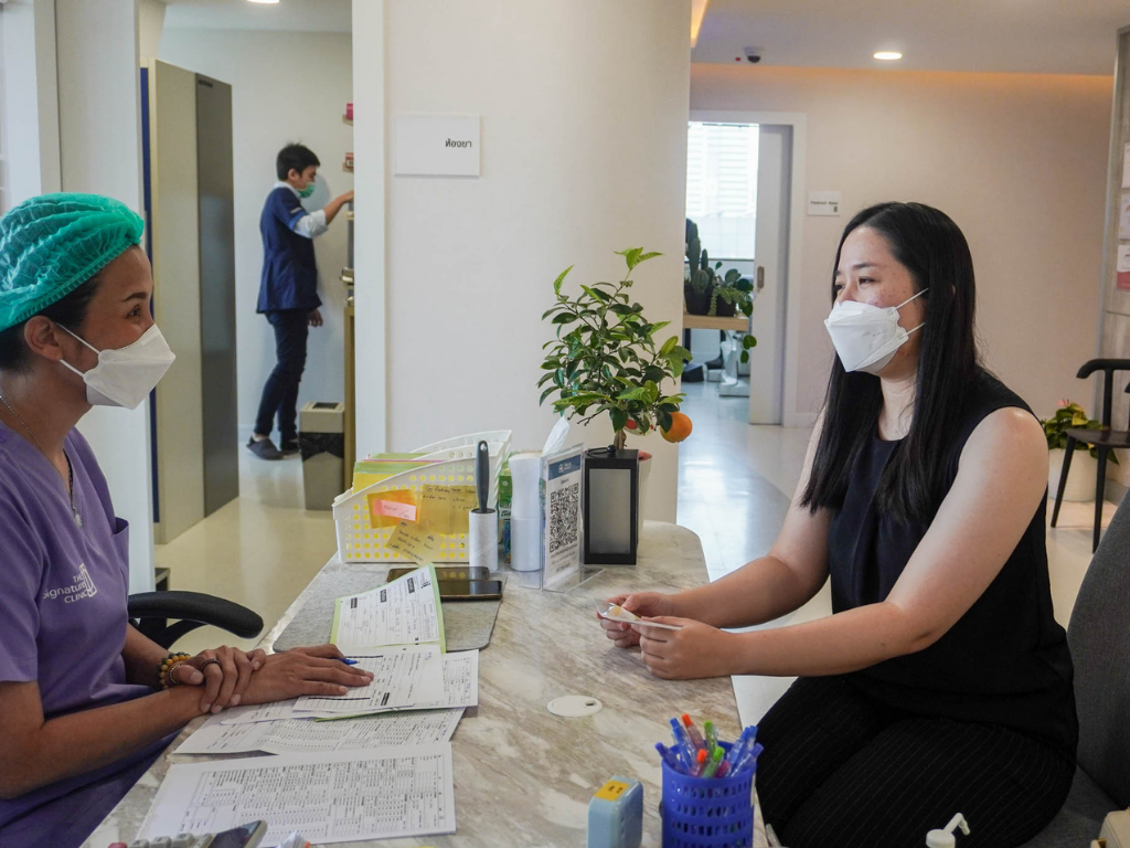 ภาบรรยากาศภายในร้าน the signature clinic