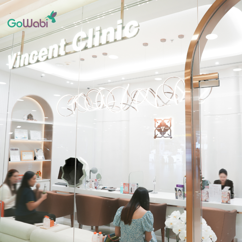 หน้าร้าน Vincent Clinic รีวิวดริปวิตามินผิว