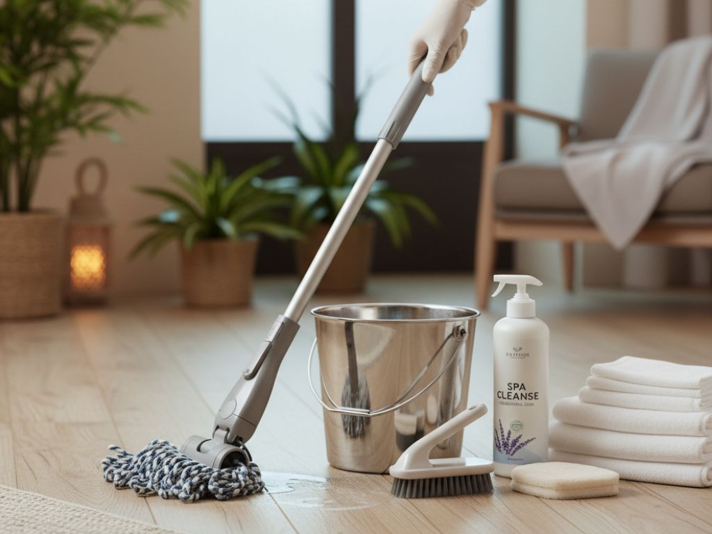 อุปกรณ์จำเป็นสำหรับเปิดร้านใหม่ ชุดทำความสะอาดพื้น