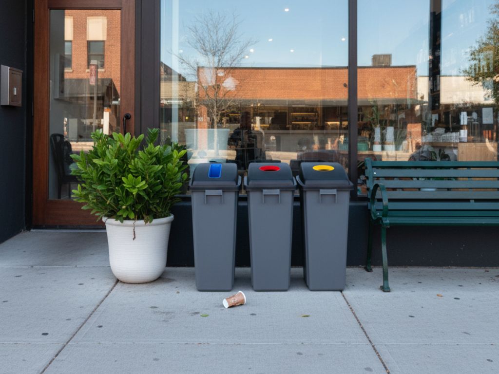 อุปกรณ์จำเป็นสำหรับเปิดร้านใหม่ ถังขยะแยกประเภท
