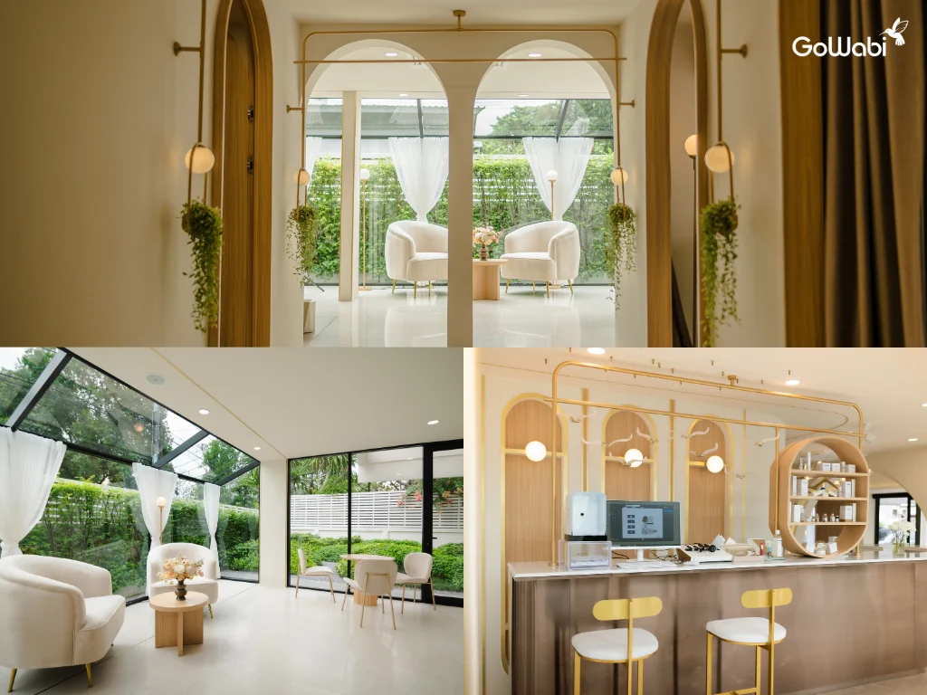 ess wellness บรรยากาศหรูภายในร้านนวดหน้า เอกมัย