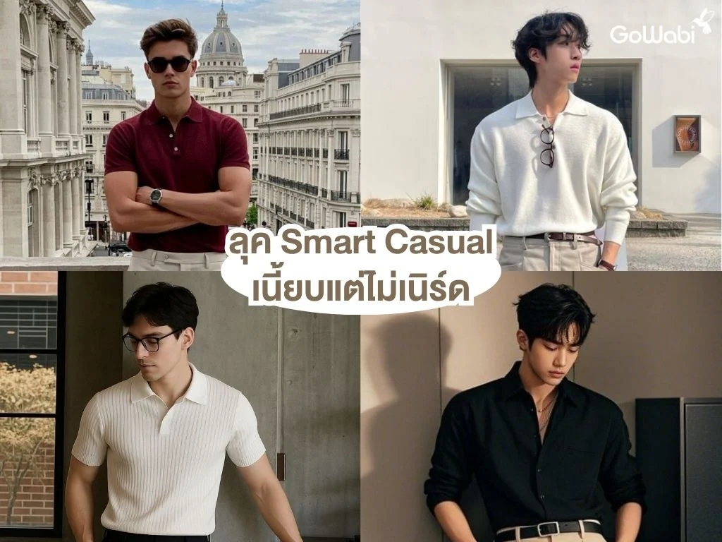 สไตล์การแต่งตัวผู้ชายสุดเท่ ลุค smart casual