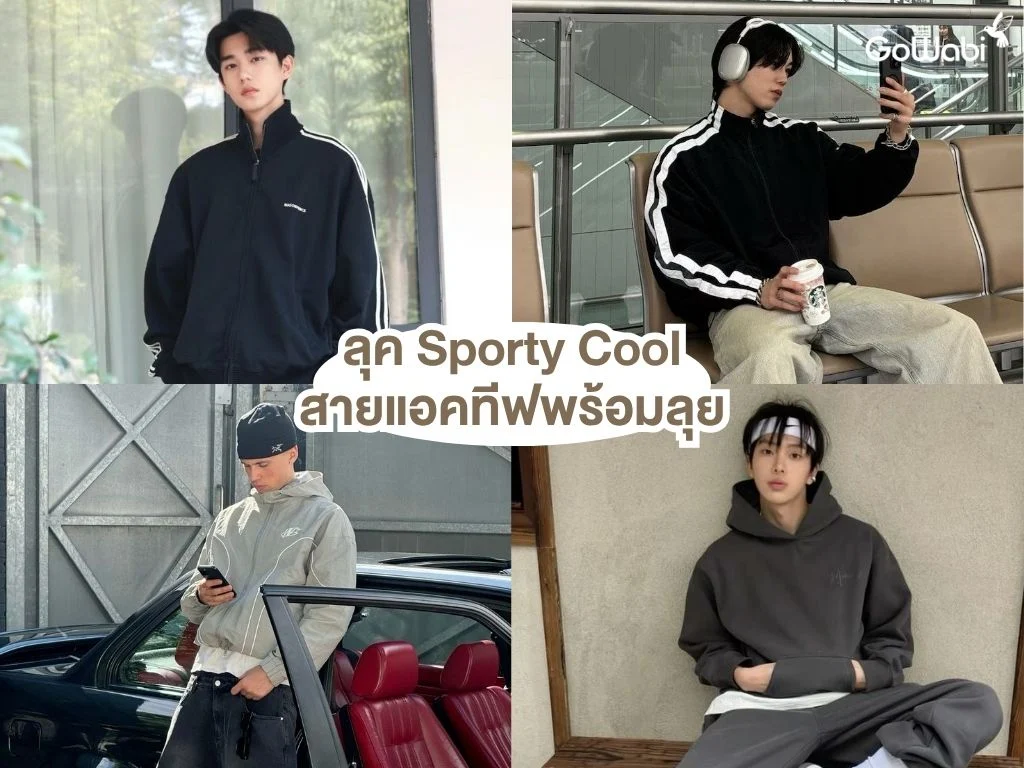 สไตล์การแต่งตัวผู้ชายสุดเท่ ลุค sporty cool