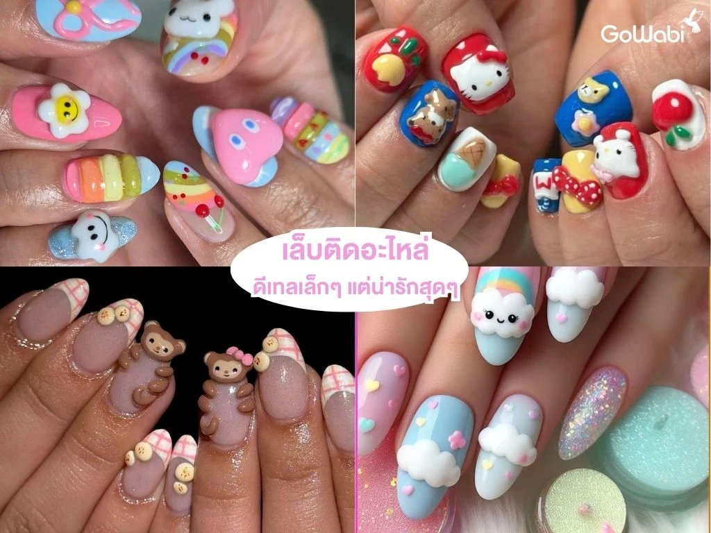 ทำเล็บแบบไหนดี! ทำเล็บติดอะไหล่